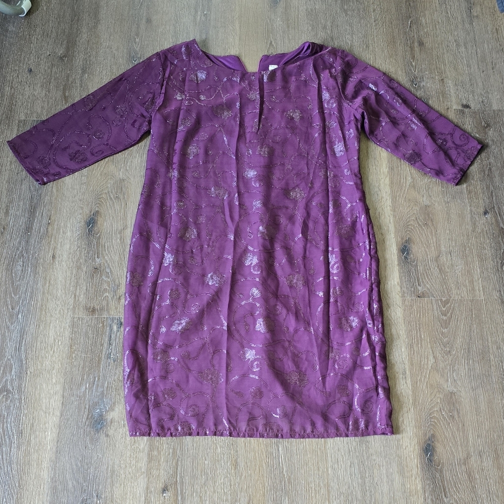 Elegant Purple Women's Dress